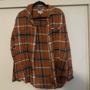 Burnt orange Brixton button up